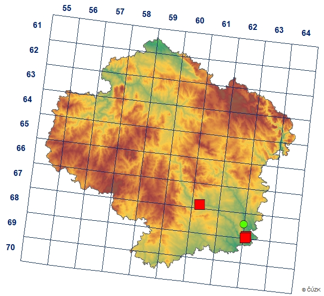 Mapa výskytu - skvrnopásník angreštový - Abraxas grossulariata