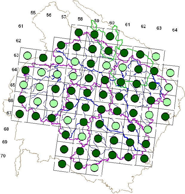 Mapa výskytu - rákosník zpěvný - Acrocephalus palustris