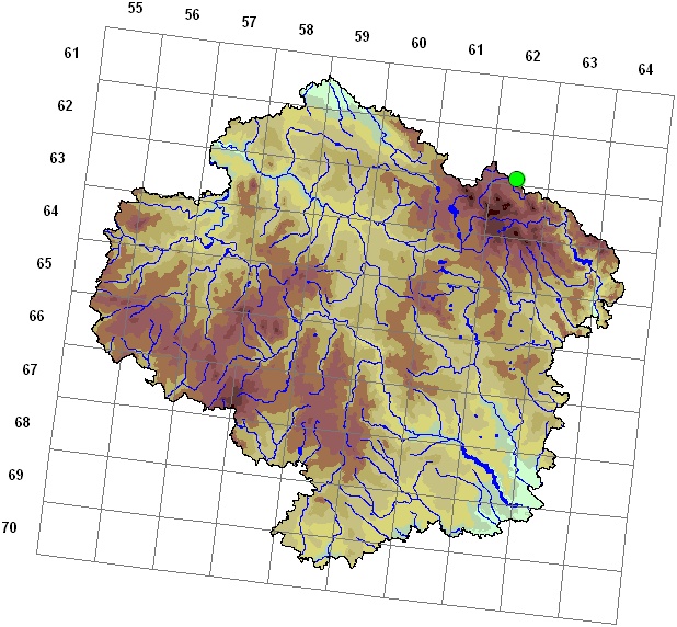 Mapa výskytu - mechovec Sommerfeltův - Campylophyllopsis sommerfeltii