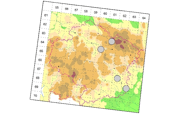 Mapa výskytu - rákosníček - Donacia malinovskyi