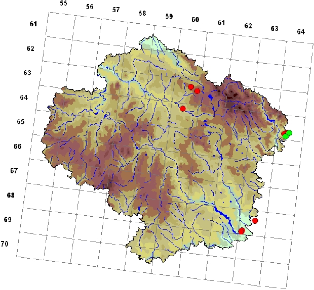 Mapa výskytu - mravenec pastvinný - Formica exsecta
