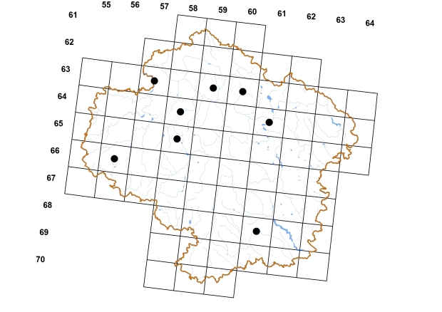 Mapa výskytu - okružák ploský - Planorbarius corneus