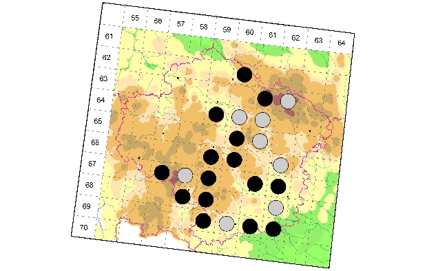 Mapa výskytu - rákosníček - Plateumaris sericea