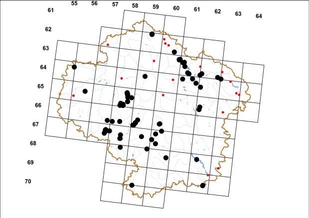 Mapa výskytu - boděnka malinká - Punctum pygmaeum