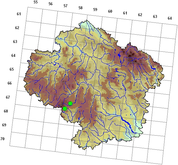 Mapa výskytu - loděnka smáčklá - Taxiphyllum wissgrillii