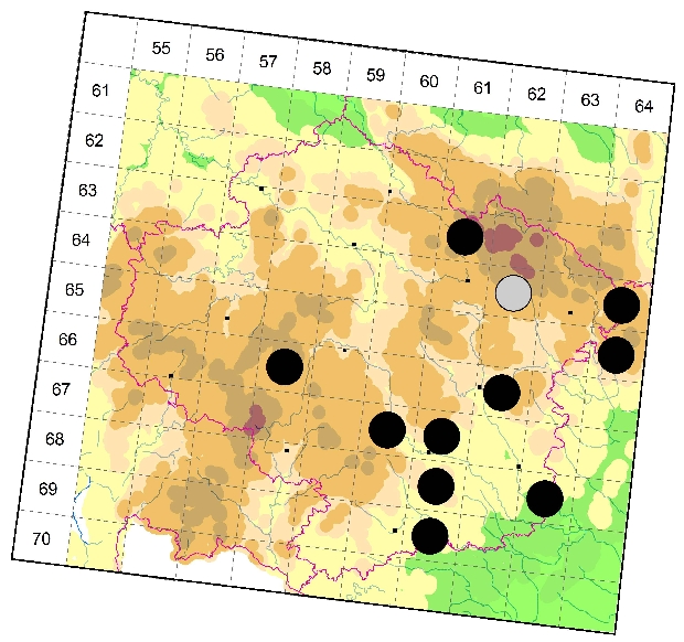 Mapa výskytu - kozlíček ovocný - Tetrops praeusta